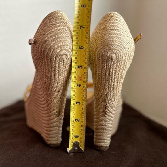 AUTHENTIC GUCCI SWAROVSKI WEDGE ESPADRILLES - Picture 4 of 7
